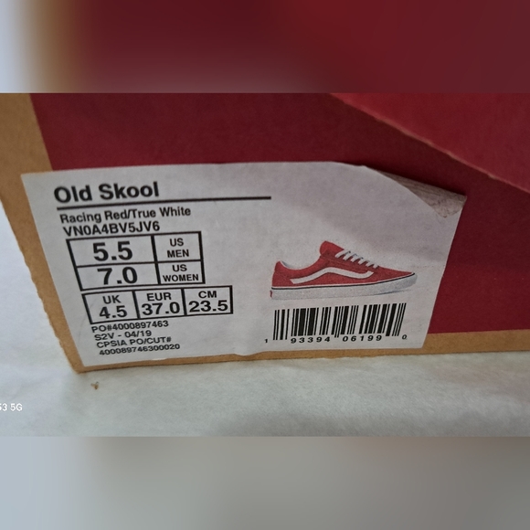 Vans Old Skool Racing Red - Picture 9 of 12